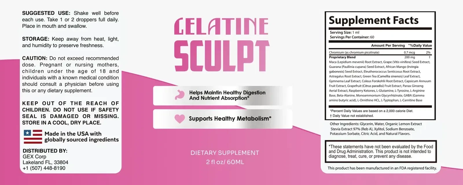 Gelatine Sculpt FDA Approved